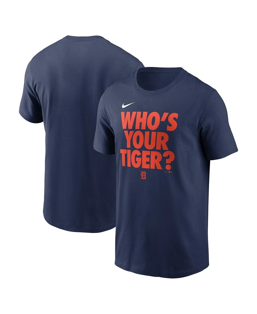 Men's Nike Navy Detroit Tigers Rally Rule T-shirt