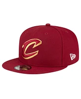 Men's New Era Wine Cleveland Cavaliers Official Team Color 9FIFTY Snapback Hat