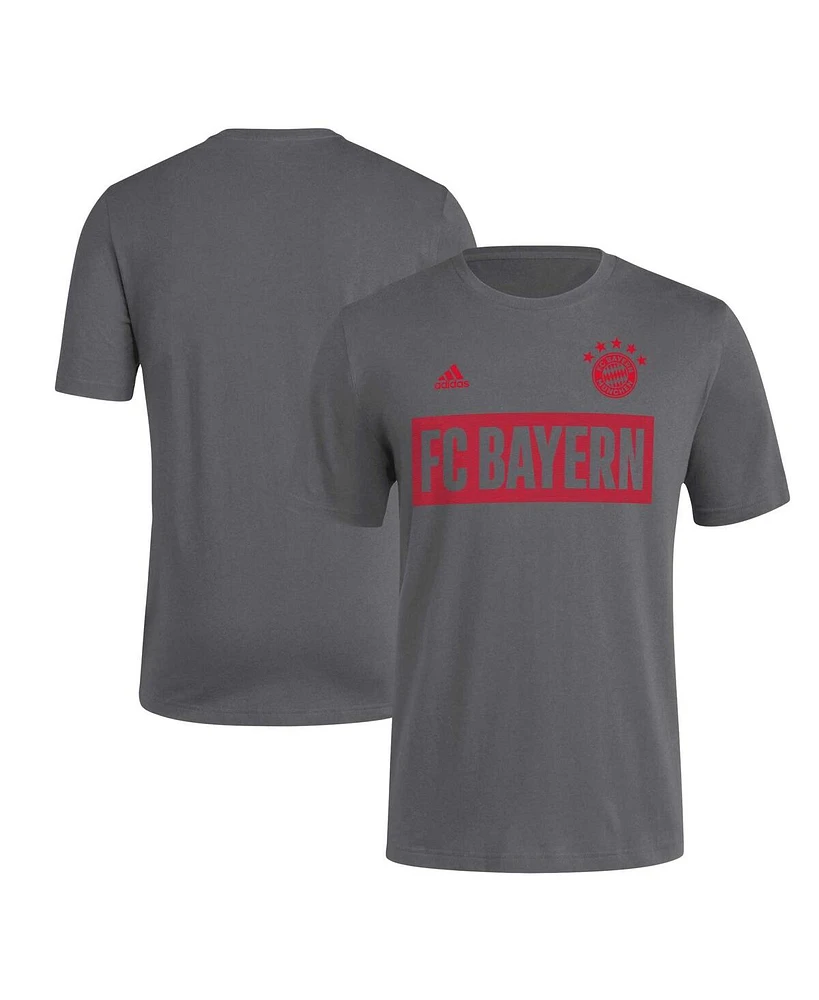 Men's adidas Charcoal Bayern Munich Block T-shirt