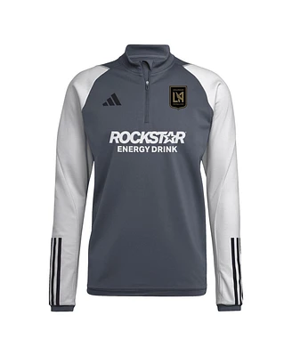 Men's adidas Gray Lafc On-Field Aeroready Quarter-Zip Training Top