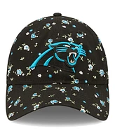 Women's New Era Black Carolina Panthers Floral 9TWENTY Adjustable Hat