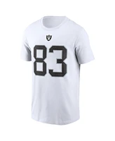 Men's Nike Darren Waller White Las Vegas Raiders Player Name and Number T-shirt