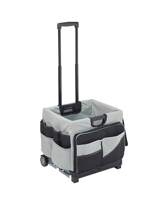 ECR4Kids Universal Rolling Cart with Canvas Organizer Bag