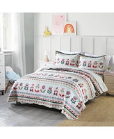 MarCielo 100% Cotton Kids Quilt Bedspread Set for Teens Girls Bedding LiTa