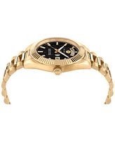 Philipp Plein Men's Date Superlative Gold Ion Plated Stainless Steel Bracelet Watch 42mm