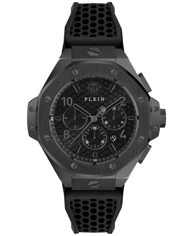 Philipp Plein Men's Chronograph Silicone Strap Watch 46mm