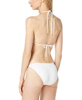 Michael Michael Kors Womens Chain Strap Triangle Bikini Top Bottoms