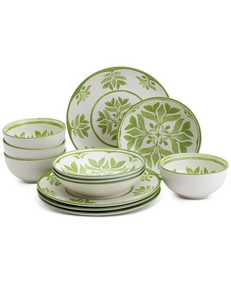 Tabletops Unlimited Bristol Green 12 Pc. Dinnerware Set, Service for 4