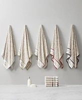 Madison Park Cotton 6-Pc. Embroidered Serene Jacquard Towel Set
