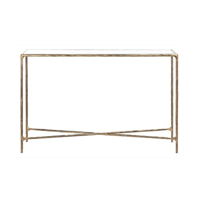 Jessa Forged Metal Rectangle Console Table