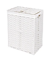 Seville Classics Handwoven Lidded Laundry Hamper