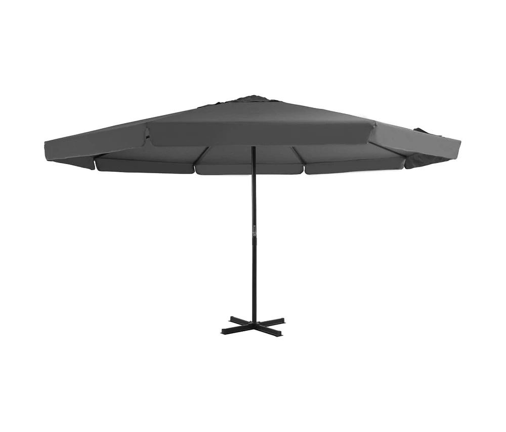 Outdoor Parasol with Aluminum Pole 196.9" Anthracite