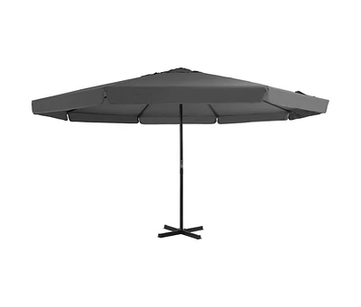 Outdoor Parasol with Aluminum Pole 196.9" Anthracite