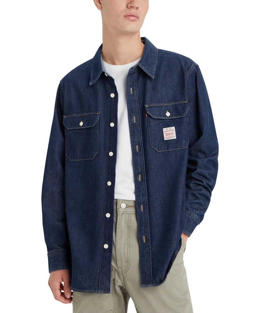 Levi's Men's Worker Relaxed-Fit Button-Down Shirt, Created for Macy's