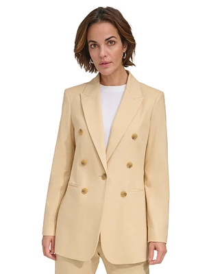 Dkny Women's Faux-Double-Breasted Button-Front Blazer