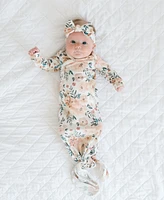 Copper Pearl Newborn Baby Knotted Gown