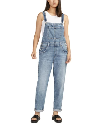 Silver Jeans Co. Women's Baggy Straight Leg Overalls