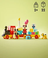 Lego Duplo 10941 Disney Junior Mickey & Minnie Birthday Train Toy Building Set with Pluto Minifigure