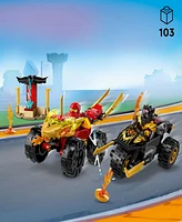 Lego Ninjago 71789 Kai and Ras's Car and Bike Battle Toy Building Set