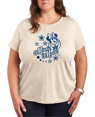 Hybrid Apparel Trendy Plus Disney Minnie Mouse Stars Graphic T-shirt