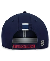 Men's Fanatics Navy Montreal Canadiens Authentic Pro Rink Adjustable Hat