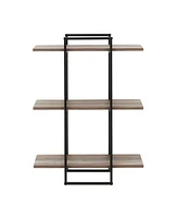 Antigua Crossed Double Rectangle Shelf Unit