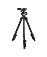 Nikon 16749 Compact Four-Section Aluminum Tripod (Black) with Cleaning Bundle