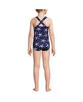 Lands' End Big Girls Plus Chlorine Resistant One Piece Upf 50 Swimsuit