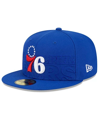 Men's New Era Royal Philadelphia 76ers 2023 Nba Draft 59FIFTY Fitted Hat