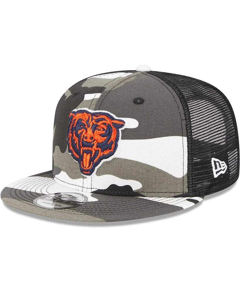 Men's New Era Urban Camo Chicago Bears 9FIFTY Trucker Snapback Hat