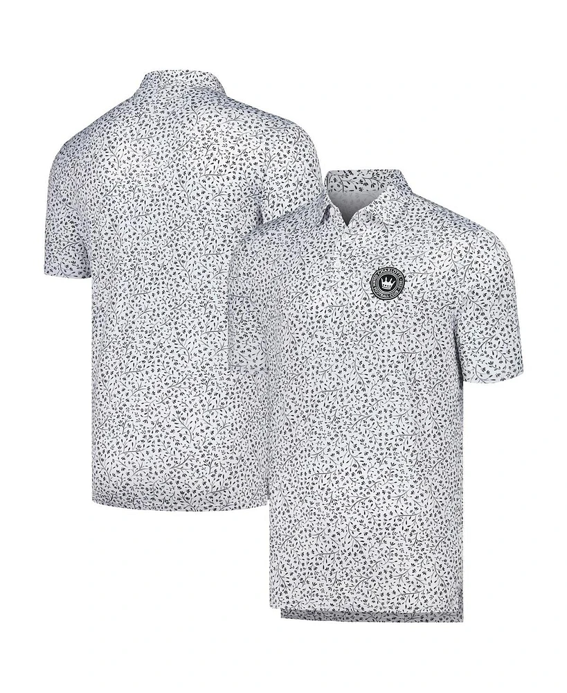 Men's Antigua White Charlotte Fc Motion Polo Shirt