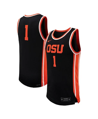 Men's Nike #1 Black Oregon State Beavers Replica Jersey Basketball
