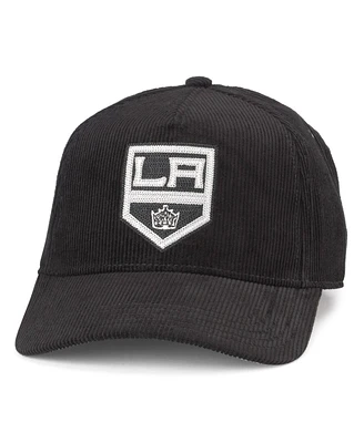 Men's American Needle Black Los Angeles Kings Corduroy Chain Stitch Adjustable Hat
