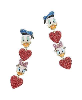 Women's Baublebar Donald & Daisy Heart Drop Earrings
