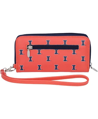 Women's Illinois Fighting Illini Zip-Around Wristlet Wallet