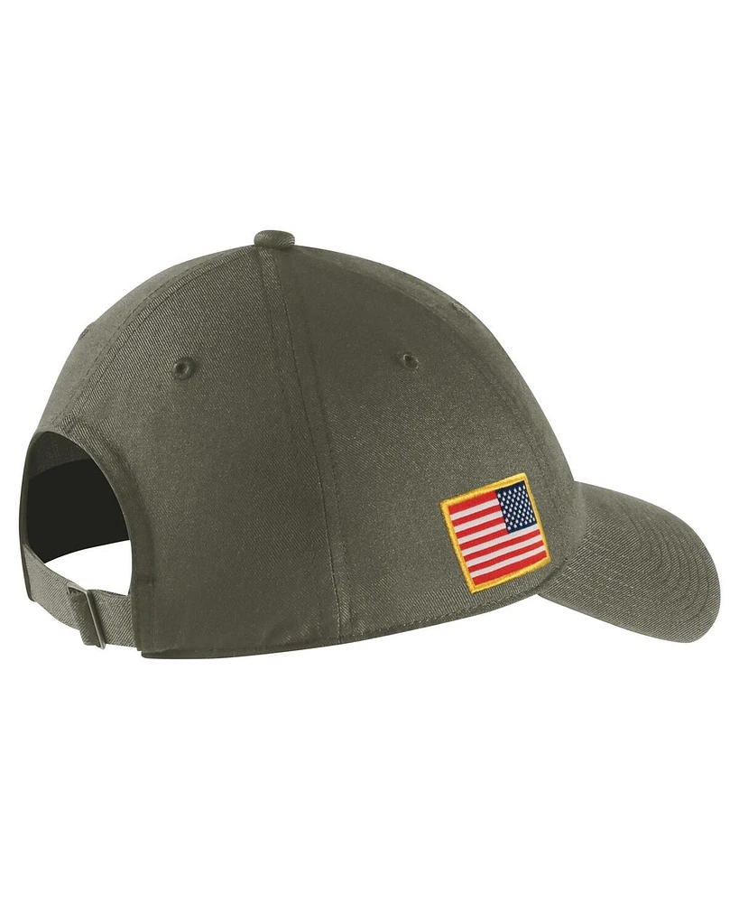 Men's Nike Olive Illinois Fighting Illini Military-Inspired Pack Heritage86 Adjustable Hat