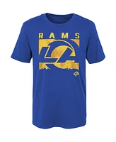 Little Boys and Girls Royal Los Angeles Rams Liquid Camo Logo T-shirt