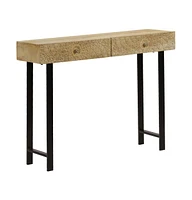 Console Table Solid Mango Wood 40.2"x11.8"x31.1"