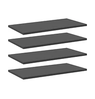 Bookshelf Boards 8 pcs Gray 23.6"x11.8"x0.6" Engineered Wood