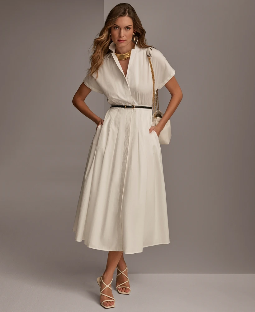 Donna Karan Women's Belted Shirtdress