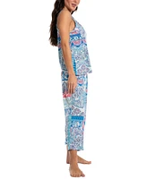 Linea Donatella Women's 2-Pc. Cropped Pajamas Set