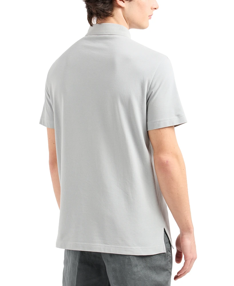 A|X Armani Exchange Men's Regular-Fit Tonal Logo Polo Shirt