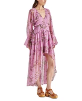 Steve Madden Women's Sol Floral High-Low Maxi Dress