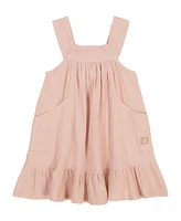 Calvin Klein Little Girls One Piece Gauze Tiered A-Line Dress