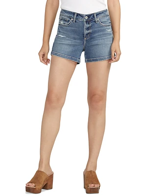 Silver Jeans Co. Women's Elyse Comfort-Fit Denim Shorts