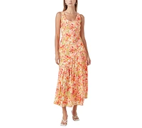 endless rose Women's Floral-Print Sleeveless Slip Dress