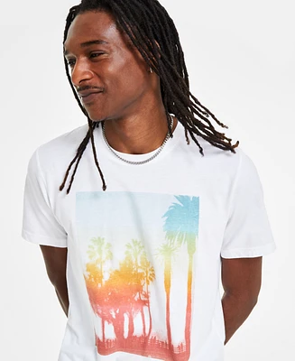 Sun + Stone Men's Palm Graphic T-Shirt, Created for Macy's