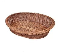 vidaXL Willow Dog Basket/Pet Bed Natural 35.4"