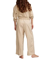 Lucky Brand Women's Belted Paperbag-Waist Wide-Leg Pants