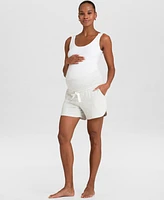 Seraphine Women's Essential Jersey High Waist Maternity Shorts, Set of 2